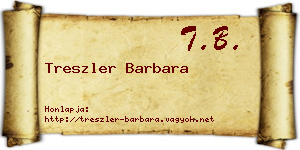 Treszler Barbara névjegykártya